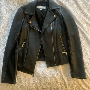 Michael Kors 2-Material Leather Jacket